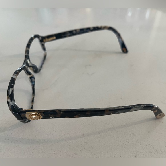 Versace Eyeglasses MOD.3146-B 876 Black Brown Quartz Crystals Italy 53[]16 135 - Picture 7 of 10